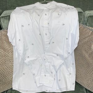 Button down cocktail shirt M